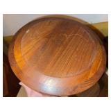 Vintage MCM Teak Dansk Salad Bowl and Burl Walnut Salad Bowl Set Wood Serving Bowls 8 Pc