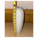 Sculptural White Art Pottery Vase Matte Finish Tulip Form