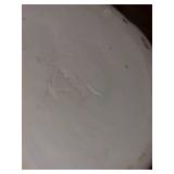 Sculptural White Art Pottery Vase Matte Finish Tulip Form
