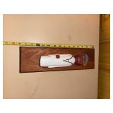 Vintage Hand Carved Wooden Doctor Door Knocker Wall Plaque 1976