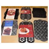 Nordic Ware Specialty Baking Pans Brownie Wedge Bundt Scone Lot