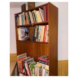 Danish Mid-Century Modern Teak 5-Shelf Bookcase Adjustable Shelves 72 x 31.5