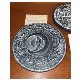 Vintage Judaica Plaques Moon Fest Menorah