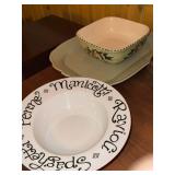 Williams Sonoma Portuguese Pottery Serving Bowls Pasta Bowl Platter