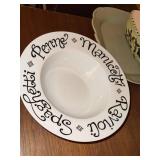 Williams Sonoma Portuguese Pottery Serving Bowls Pasta Bowl Platter