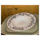 Williams Sonoma Portuguese Pottery Serving Bowls Pasta Bowl Platter