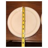 Maddock England Kosher Meat & Milk Dinner Plates Pair Hebrew From the Ship Queen Elizabeth