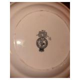 Maddock England Kosher Meat & Milk Dinner Plates Pair Hebrew From the Ship Queen Elizabeth