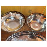 Gorham Silverplate Serving Bowls & Oval Tray Tableware Set