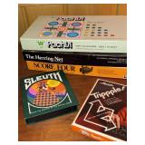 Vintage Board Games & Puzzle Lot Pachisi Sleuth Tripples Score Four