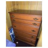 Bassett Furniture 5 Drawer Traditional Bedroom Chest Cherry Finish