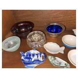 Lot of Assorted Vintage Glass & Porcelain Bowls Dishes Decor