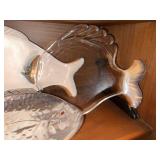 Vintage Fish Serving Dishes Glass Pottery Buenilum Aluminum