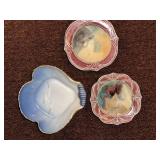 B&G Shell Dish with Art Pottery Trinket Dishes Decorative Lot