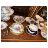 Vintage Mismatched Tea Party China & Glass Serving Pieces Decor Lot