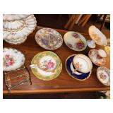 Vintage Mismatched Tea Party China & Glass Serving Pieces Decor Lot