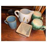 Assorted Art Pottery Mugs Pitcher Planter Mixed Ceramic Lot