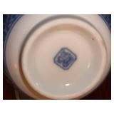Lot of Assorted Blue White Porcelain Bowls & Art Pottery Plate