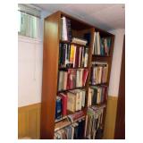 Mid Century Modern Teak Wood Double Bookcase 42.5x77 - Contents not included