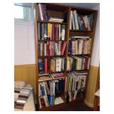 Mid Century Modern Teak Wood Double Bookcase 42.5x77 - Contents not included