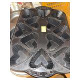 Nordic Ware Heart Bundt Pan Bakeware & Cookie Cutter Lot