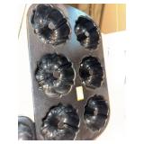 Nordic Ware Heart Bundt Pan Bakeware & Cookie Cutter Lot