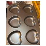 Nordic Ware Heart Bundt Pan Bakeware & Cookie Cutter Lot