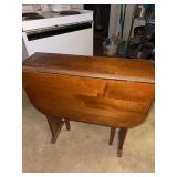 Vintage Drop Leaf Gateleg Console Table Wood Folding 30 x 40