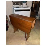 Vintage Drop Leaf Gateleg Console Table Wood Folding 30 x 40