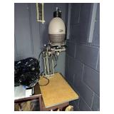 Vintage Darkroom Photo Enlarger w Baseboard Countertop Setup
