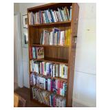 Teak Bookcase Adjustable Shelves 77in Tall 12in Deep Bookshelf