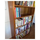 Teak Bookcase Adjustable Shelves 77in Tall 12in Deep Bookshelf