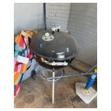 Weber 18.5" Charcoal Kettle Grill Black Porcelain Enamel 2-Wheel