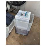 Assorted Rolling Mesh Storage Bins & Plastic Organizers Lot