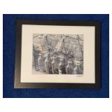 Signed Framed Black & White Photograph St. Petersburg Russia