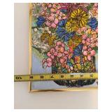 Vintage Signed Mixed Media Floral Still Life Framed Wall Art