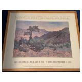 San Diego Museum of Art 1991 Framed Secluded Nature Exhibition Poster