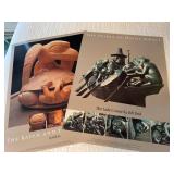 Pair of Bill Reid Art Posters Haida Gwaii & Raven and First Men