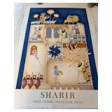 Sharir Safrai Gallery Jerusalem Israel Vintage Litho Art Poster