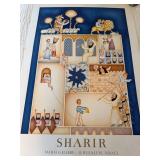 Sharir Safrai Gallery Jerusalem Israel Vintage Litho Art Poster