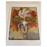 Pair of Art Prints Marc Chagall Poster & Signed Numbered Ram Image