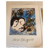 Pair of Art Prints Marc Chagall Poster & Signed Numbered Ram Image