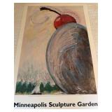 1988 Minneapolis Sculpture Garden Claes Oldenburg Art Poster