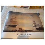 Set of 3 Fitz Hugh Lane Cape Ann Historical Museum Art Posters