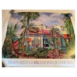 Eileen Seitz Cobblestones to the Sea Tropical Art Poster Print