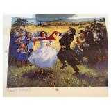 Louis Burnett Judaica Art Print Collection Signed Paper Sheets