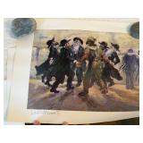 Louis Burnett Judaica Art Print Collection Signed Paper Sheets