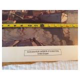 Emile Gruppe Gloucester Harbor at Eventide Maritime Art Print Poster