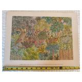 Elizabeth Hopkins Forest Lovers Signed Numbered Art Print 1979