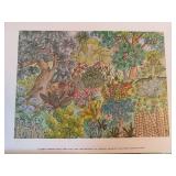 Elizabeth Hopkins Forest Lovers Signed Numbered Art Print 1979